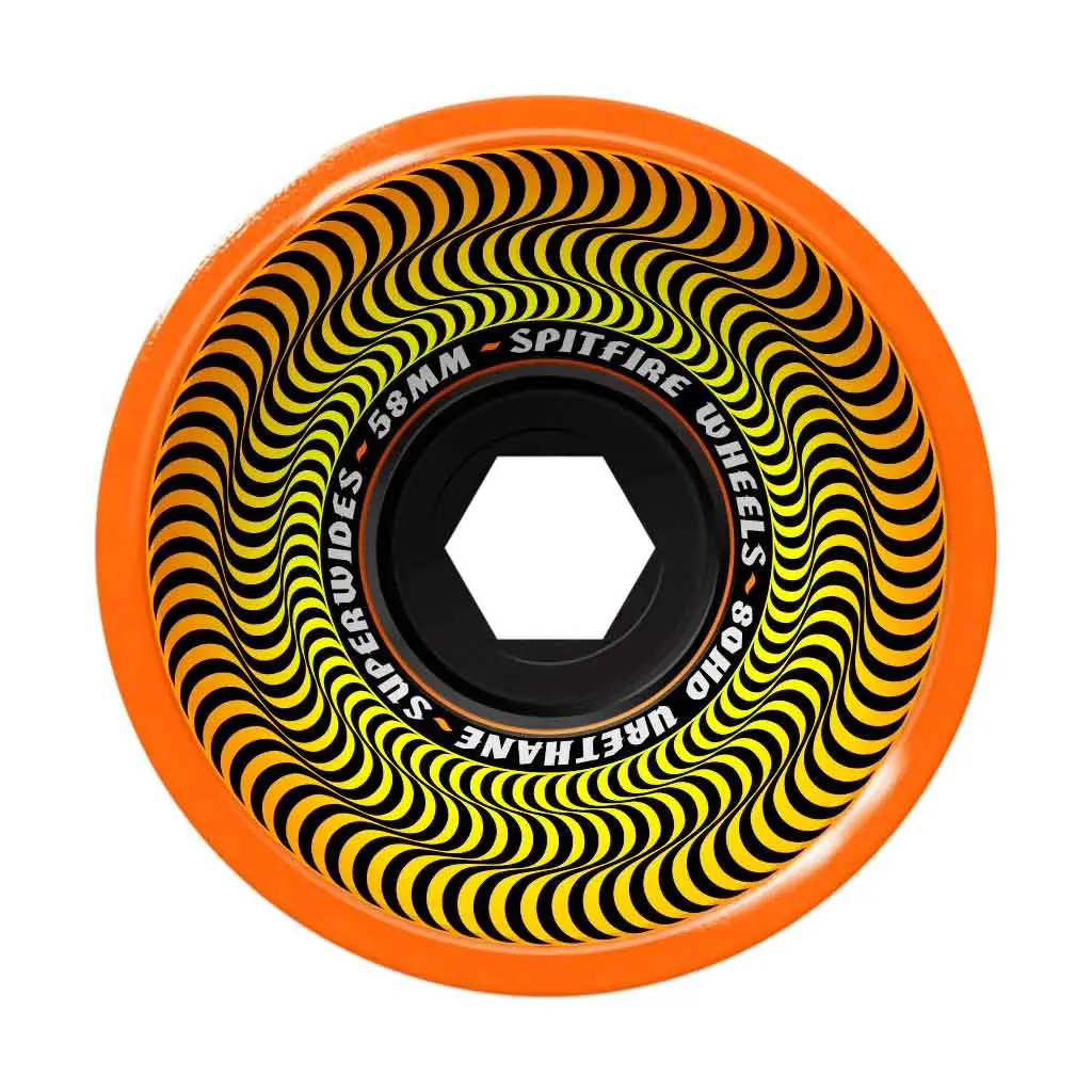 Spitfire 80Hd Superwides Orange Wheel 58Mm 1
