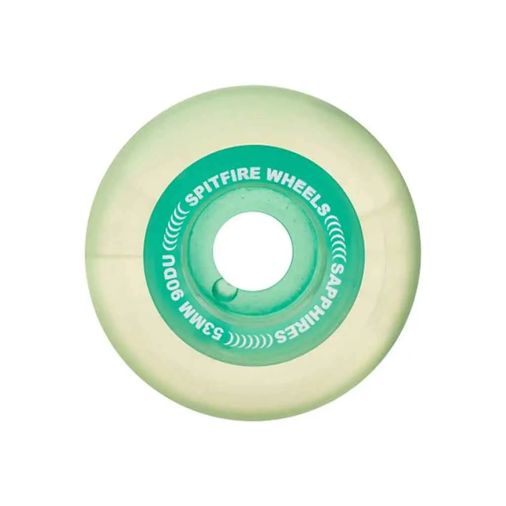 Spitfire 90D Sapphire 53Mm Wheel - Clear/Green 1