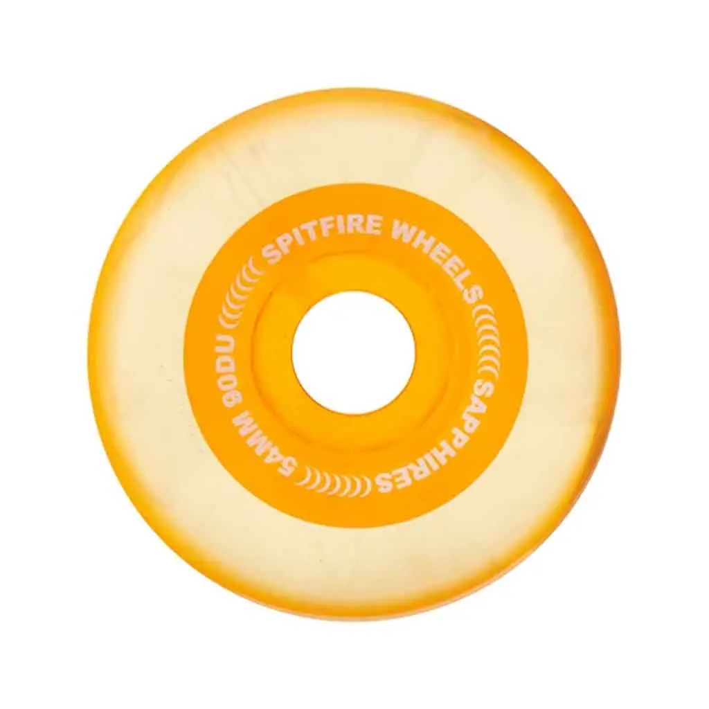 Spitfire 90D Sapphire 54Mm Wheel - Clear/Orange 1