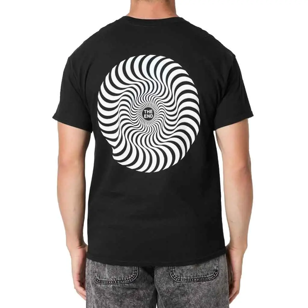 Spitfire Classic Swirl Overlay Tee - Black 1