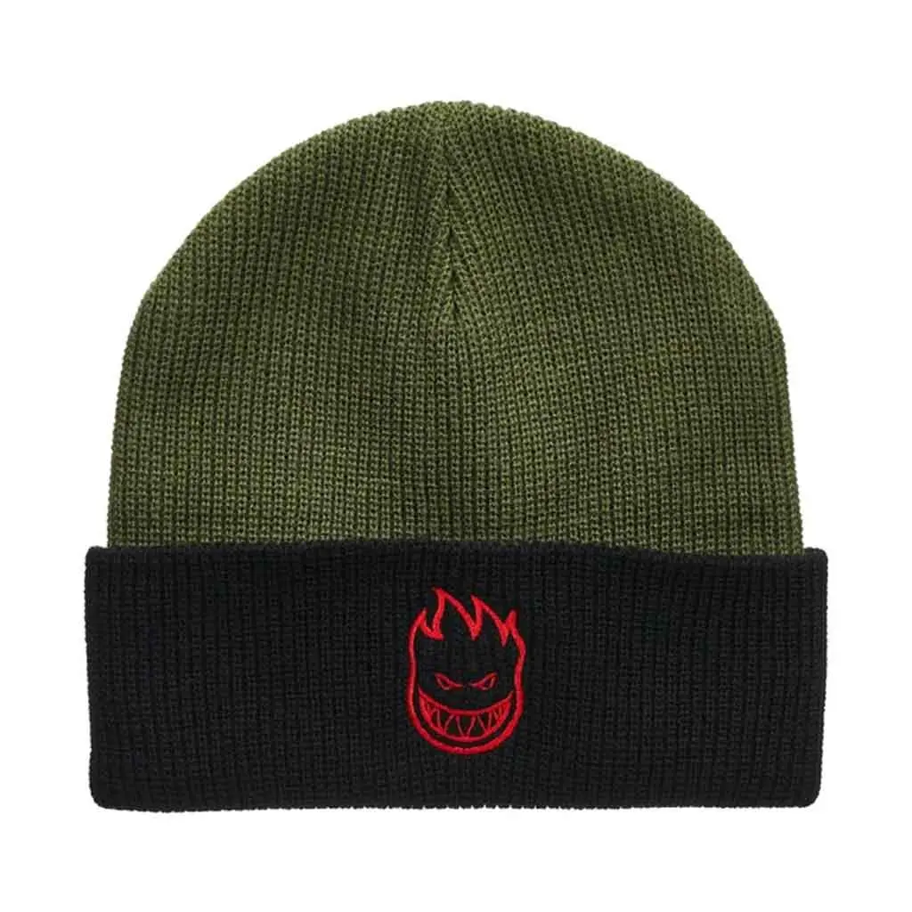 Spitfire Bighead Cuff Beanie - Olive 1