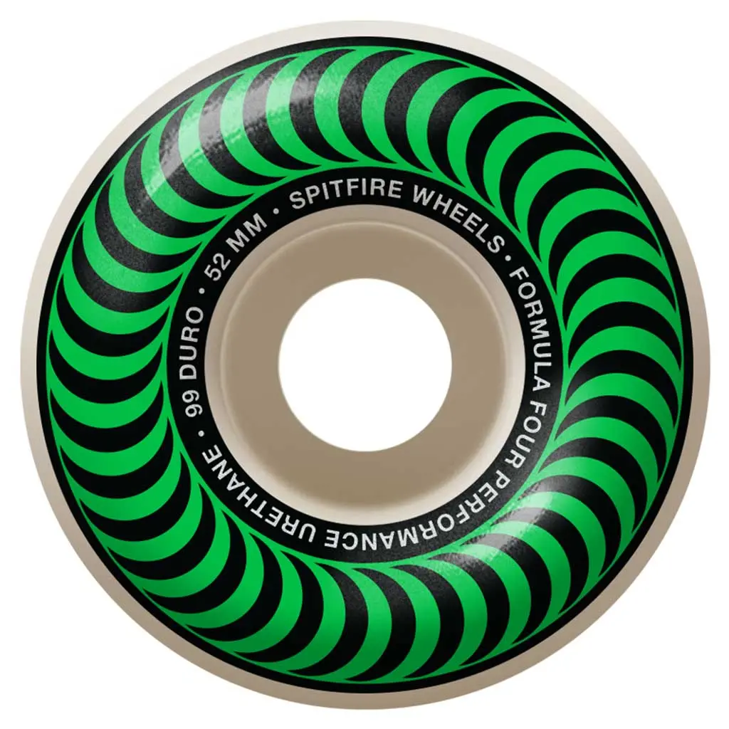 Spitfire F4 99 Classic Wheel 52Mm - Green 1