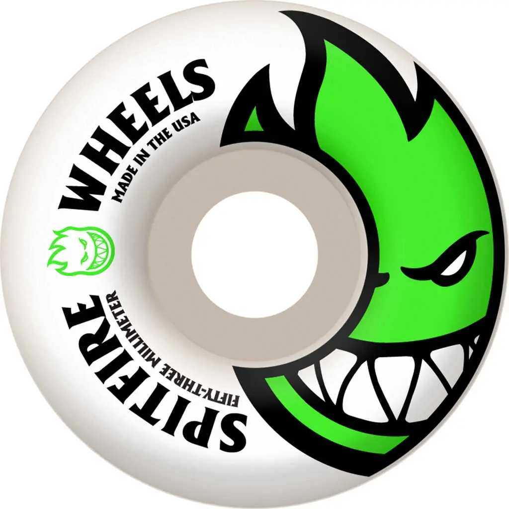 Spitfire Wheels Bighead 53Mm - White/Green 1