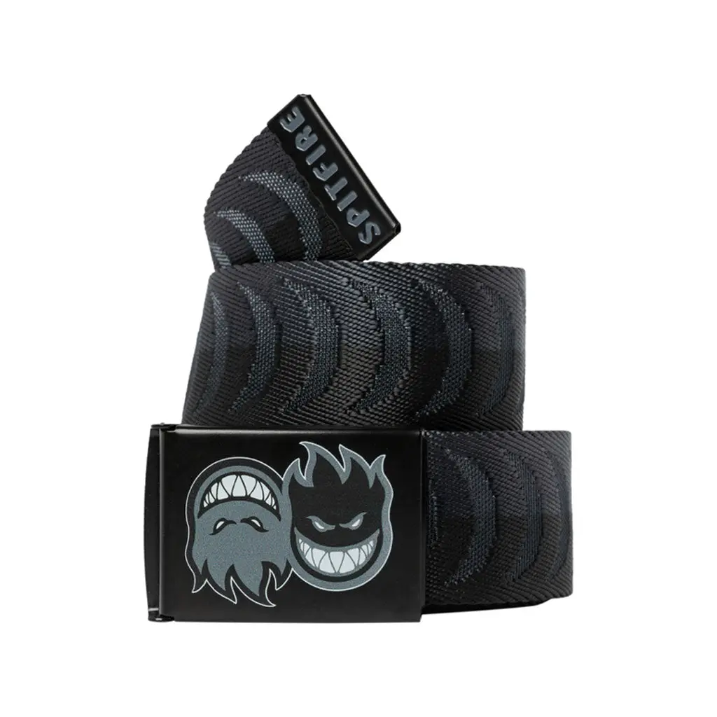 Spitfire Eternal Cres Jacquard Belt - Charcoal/Black 1