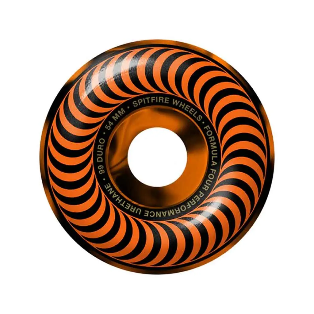 Spitfire F4 99 Swirl Classic Wheel 54Mm - Black/Orange 1
