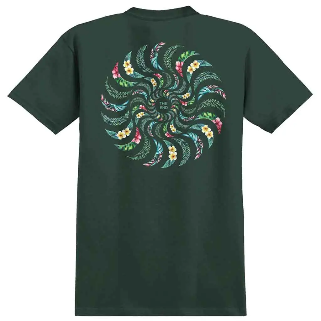 Spitfire Pp Floral Classic Swirl S/S Tee - Forest 1