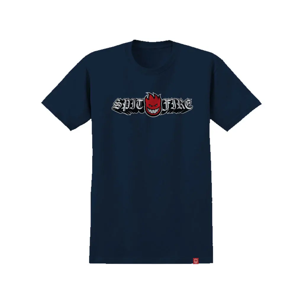 Spitfire Youth Olded Drop Bighead S/S Tee - Navy 1