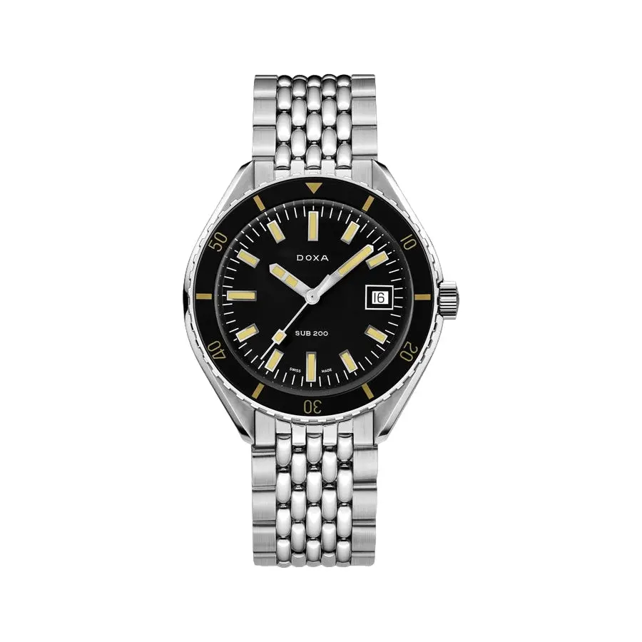 Sub 200 Sharkhunter Sapphire Inlay Bezel 42Mm - Black On Bracelet 1