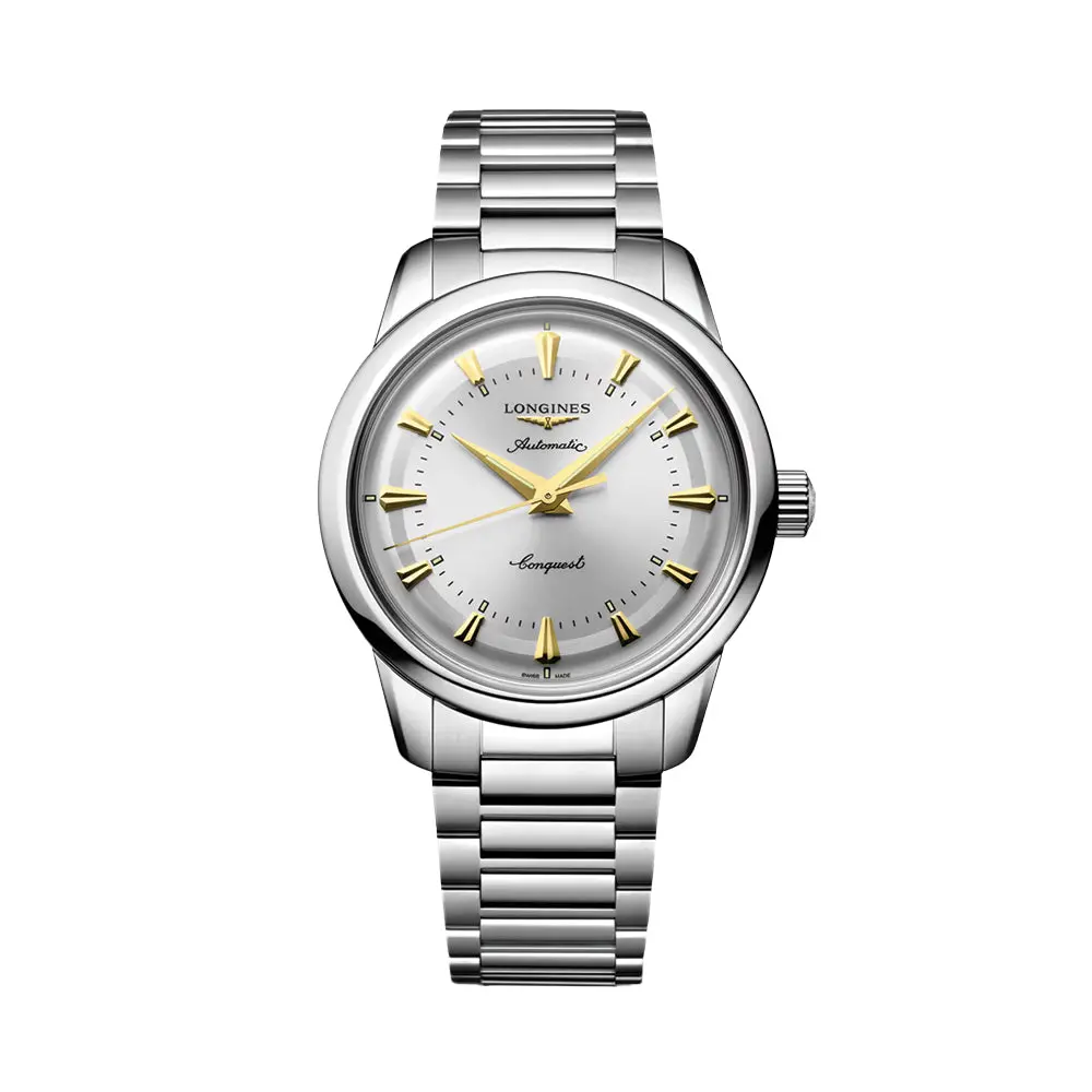 Conquest Heritage 38Mm - Silver On Bracelet 1