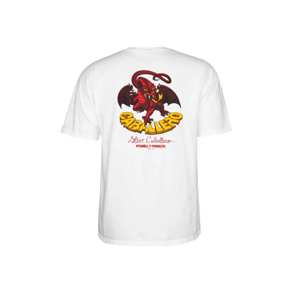 Powell Peralta Caballero Dragon Ii Tee - White 1