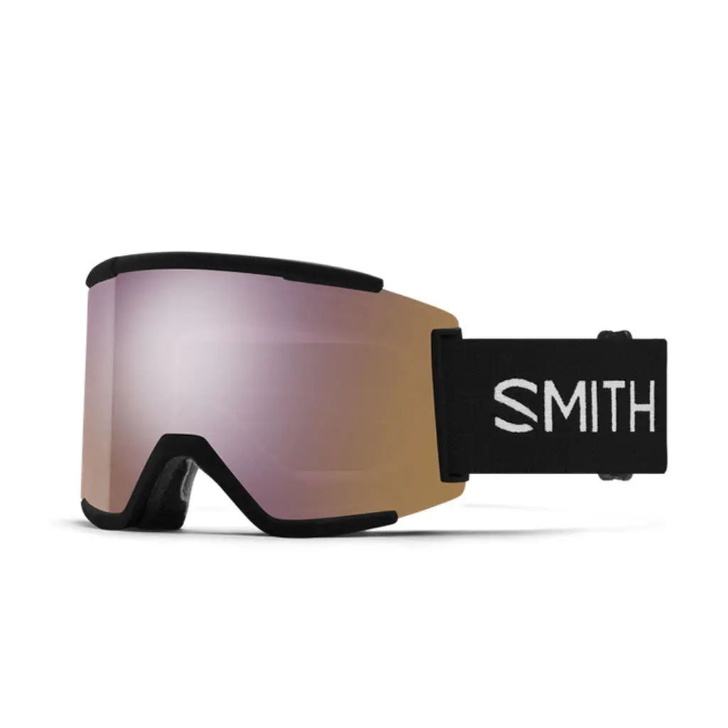 Smith 25/26 Squad Xl Goggles - Black + Chromapop Everyday Rose Gold Mirror 1