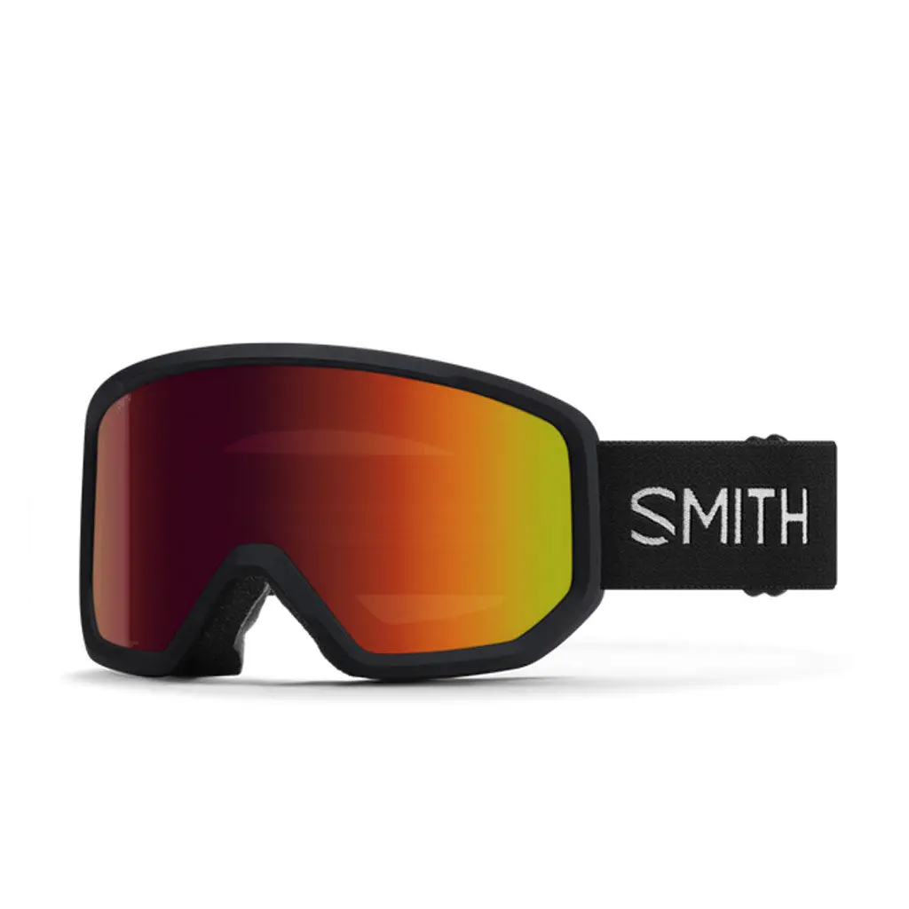 Smith 25/26 Transfer Low Bridge Fit Goggles - Black + Red Sol-X Mirror 1