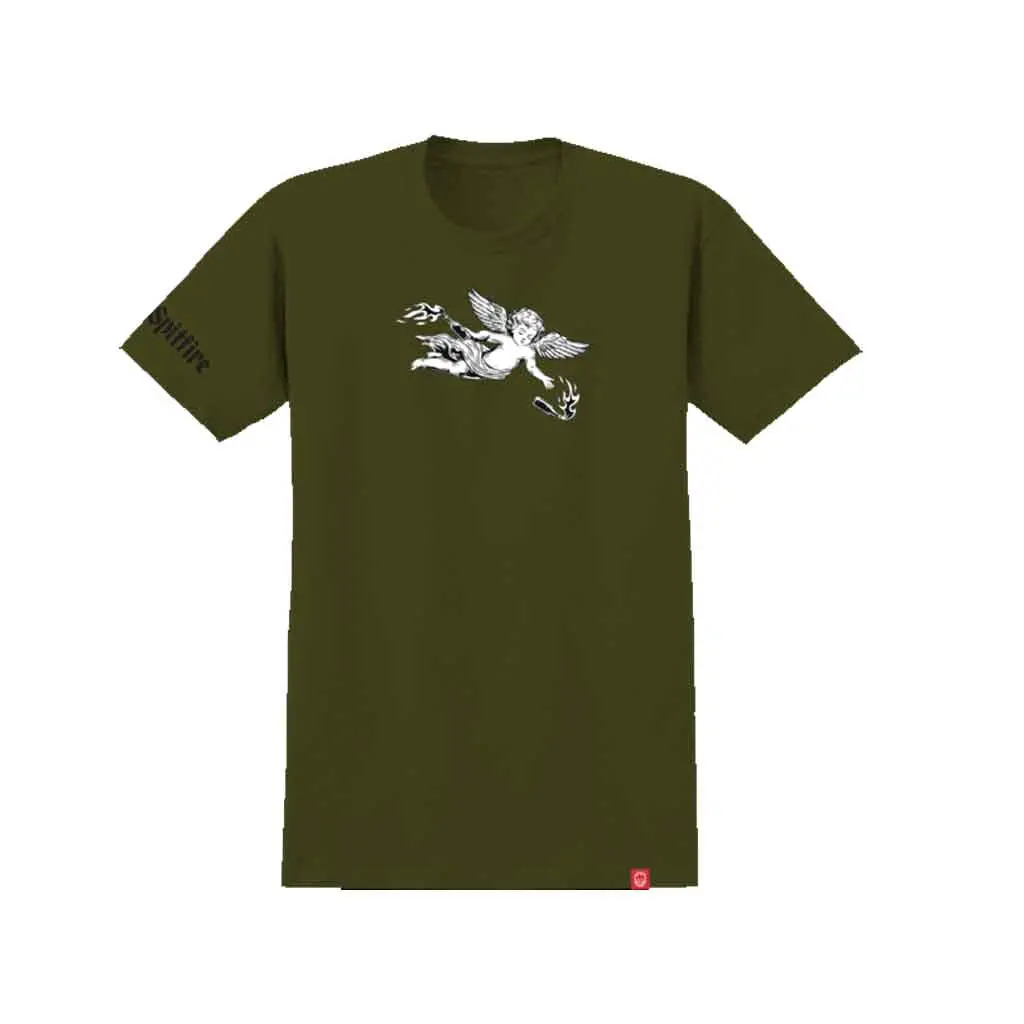 Spitfire Molotov Angel S/S Tee - Military Green 1