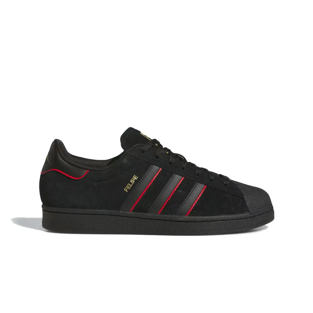 Adidas Superstar X Felipe Gustavo - Core Black/Better Scarlet/Gold Metallic 1