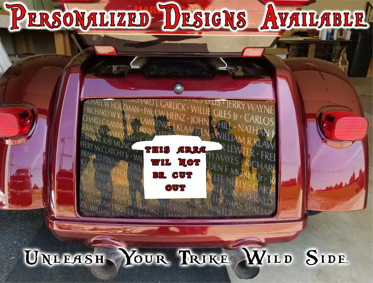The Wall Harley Davidson Tri Glide Trunk Decal 1