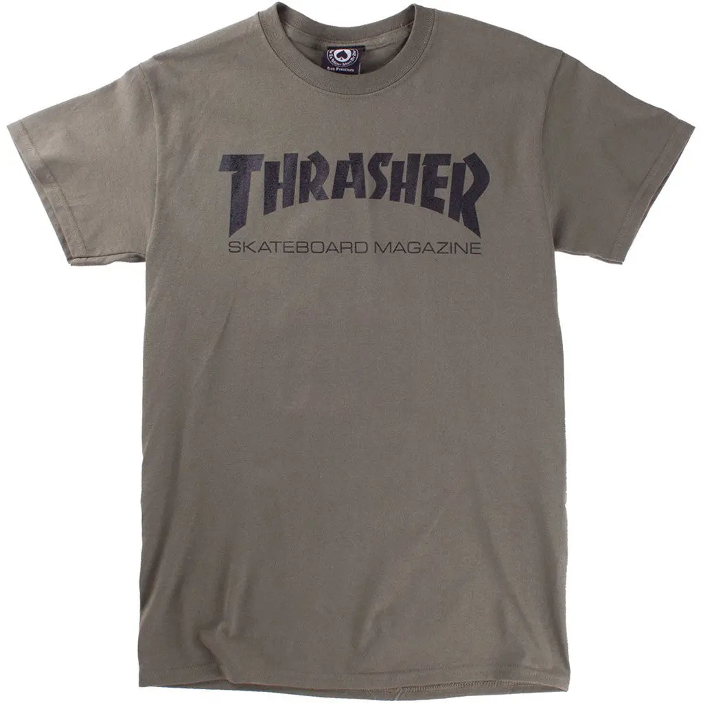 Thrasher Skate Magazine Tee - Army 1