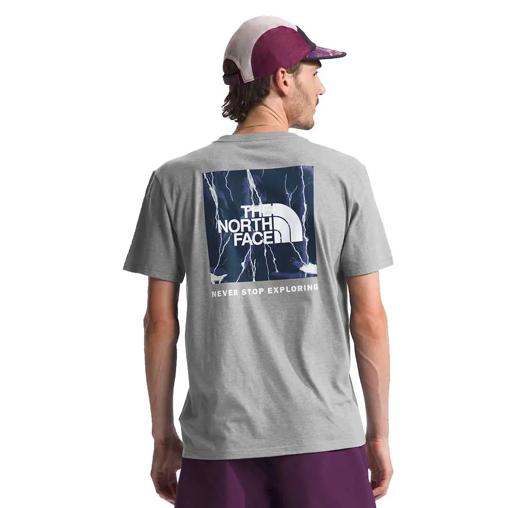 The North Face Box Nse Tee - Tnf Medium Grey Heather/Lightning Vi4 1