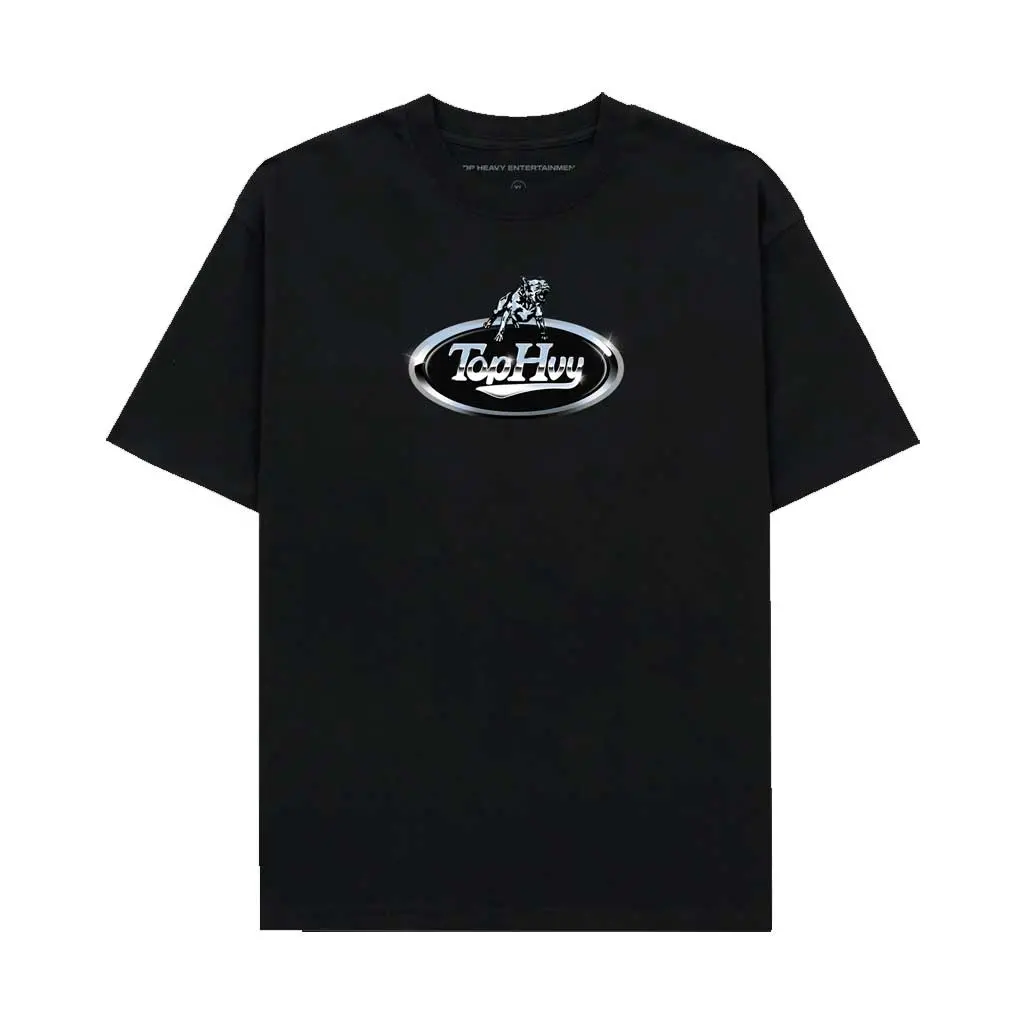 Top Heavy Pitted Tee - Black 1