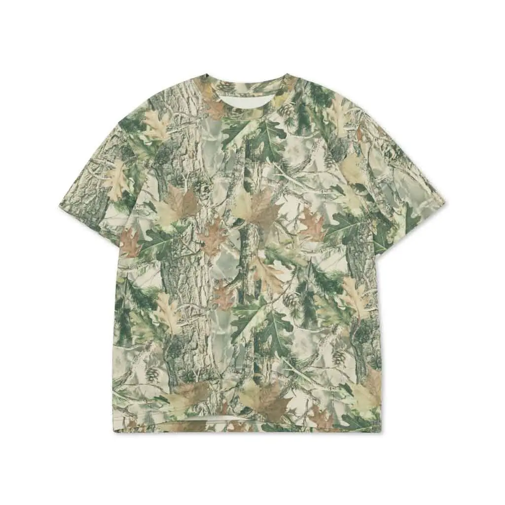 Cotton Collective 7.5Oz Oversized Box Washed S/S Tee - Tree Camo 1