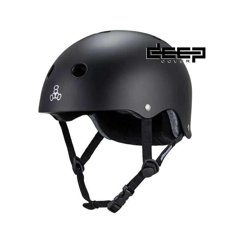 Triple 8 Deep Cover Helmet Black 1