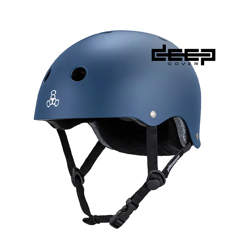 Triple 8 Deep Cover Helmet Navy Matte 1