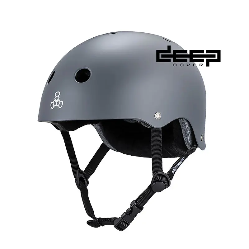 Triple 8 Deep Cover Helmet Gray 1