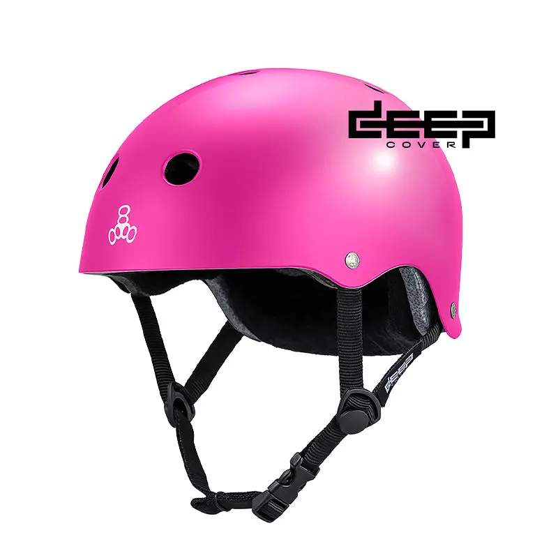 Triple 8 Deep Cover Helmet Pink Glossy 1