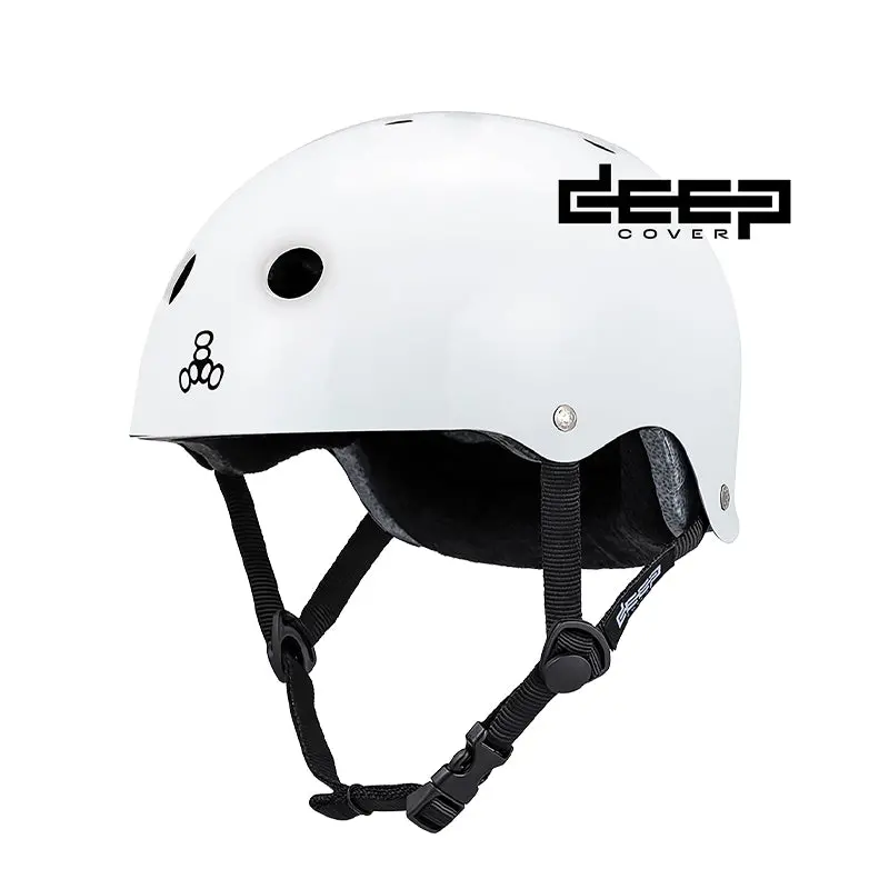 Triple 8 Deep Cover Helmet White 1