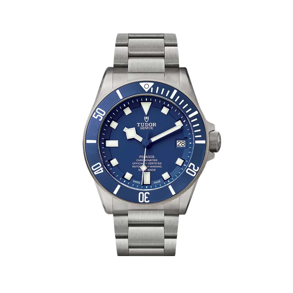 Pelagos Titanium 42Mm - Blue, Ceramic Bezel On Bracelet W/ Extra Rubber Strap 1