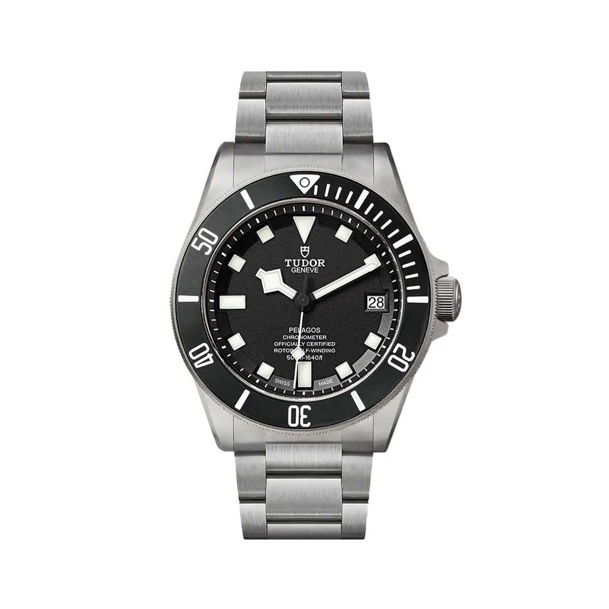 Pelagos Titanium 42Mm - Black, Ceramic Bezel On Bracelet W/ Extra Rubber Strap 1
