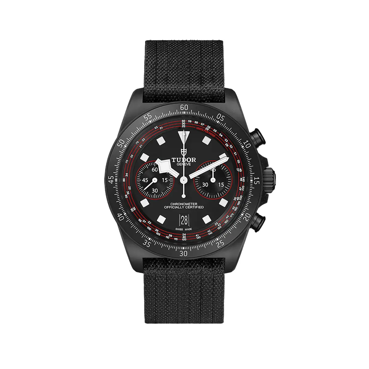 Pelagos Fxd Chrono Carbon Composite 43Mm - Black On Fabric Strap 1