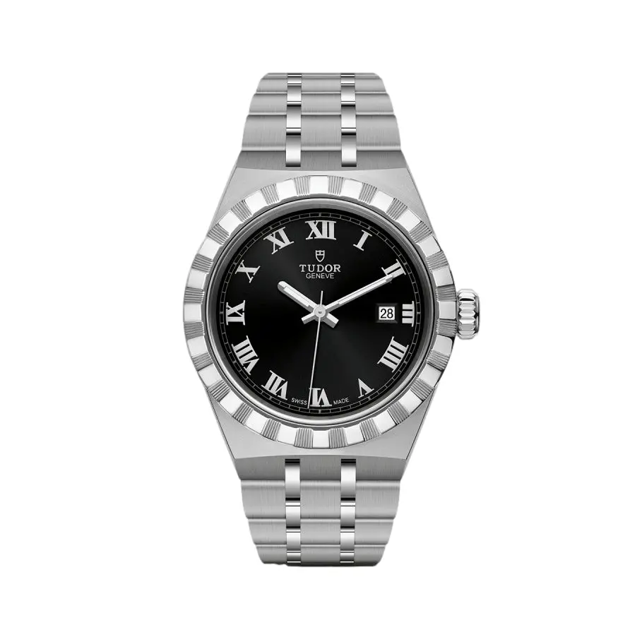Tudor Royal 28Mm - Black On Bracelet 1