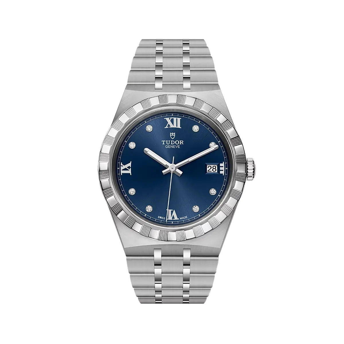Tudor Royal 38Mm - Blue, Diamond-Set On Bracelet 1