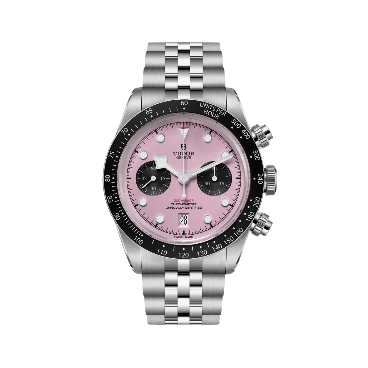 Black Bay Chrono 41Mm - Pink On Bracelet 1