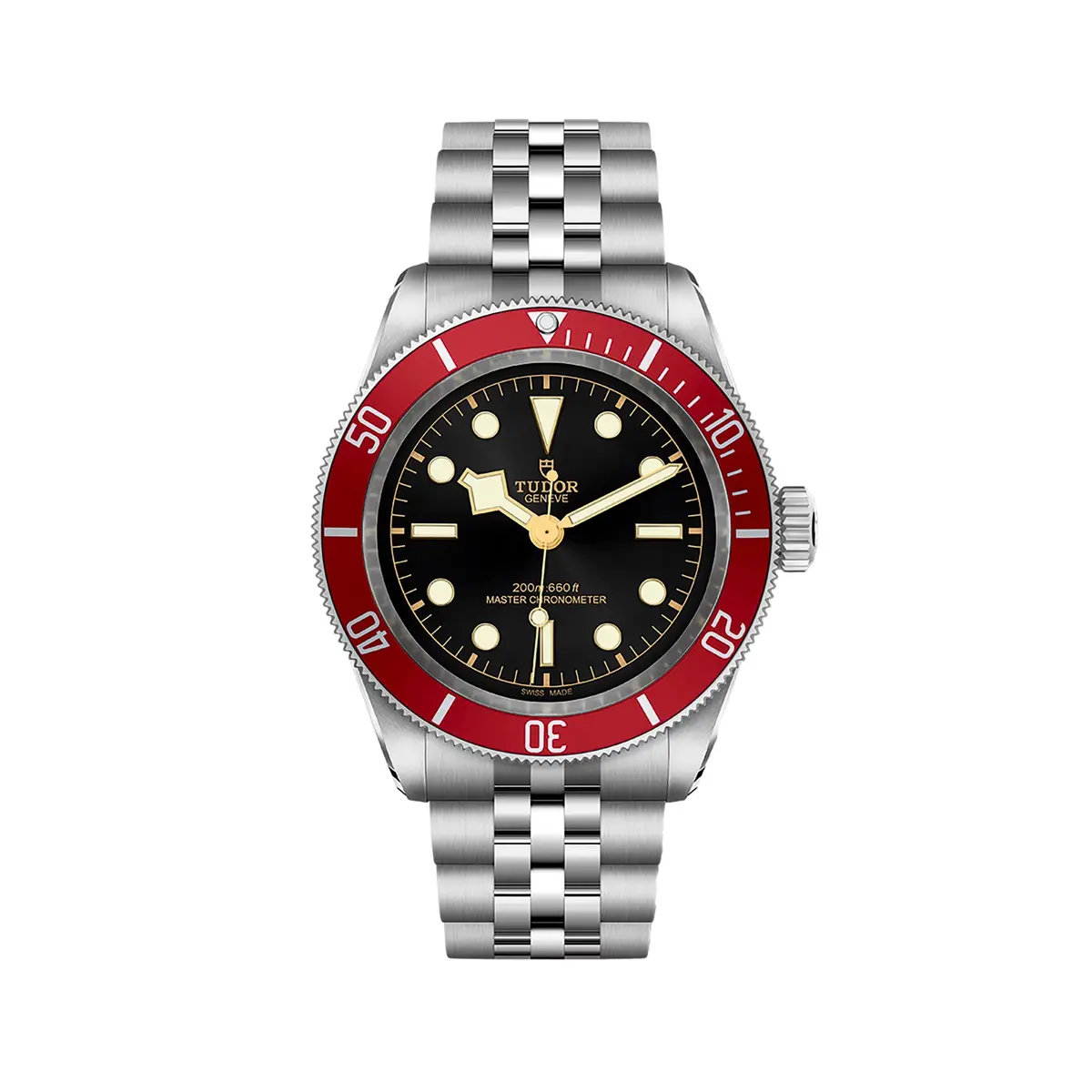 Black Bay 41Mm - Black, Burgundy Bezel On Bracelet 1