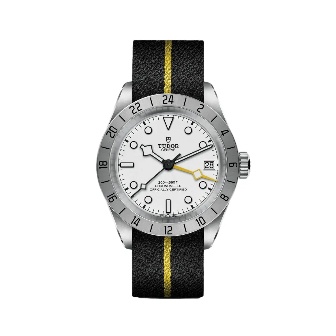 Black Bay Pro Gmt 39Mm - Opaline On Fabric Strap 1
