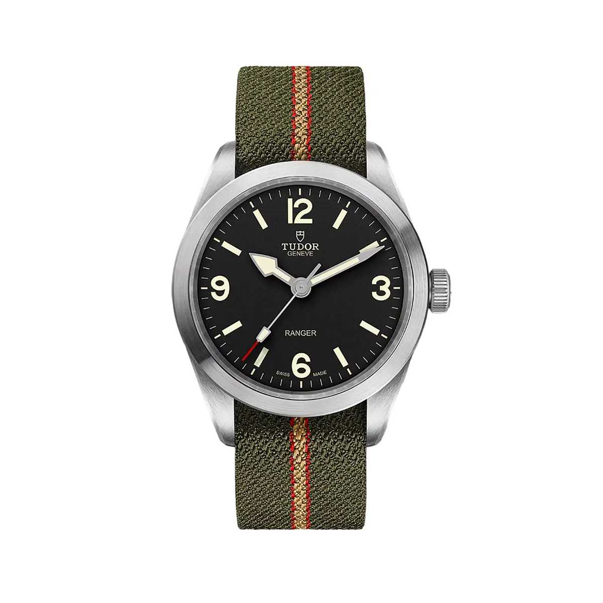 Ranger 39Mm - Black On Fabric Strap 1