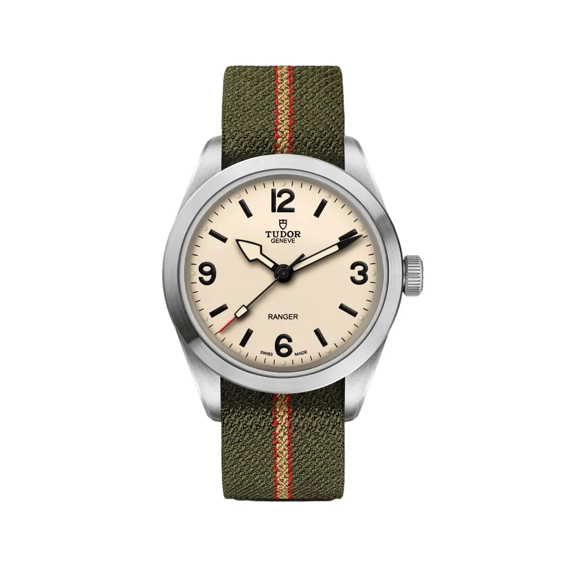 Ranger 39Mm - Beige On Fabric Strap 1