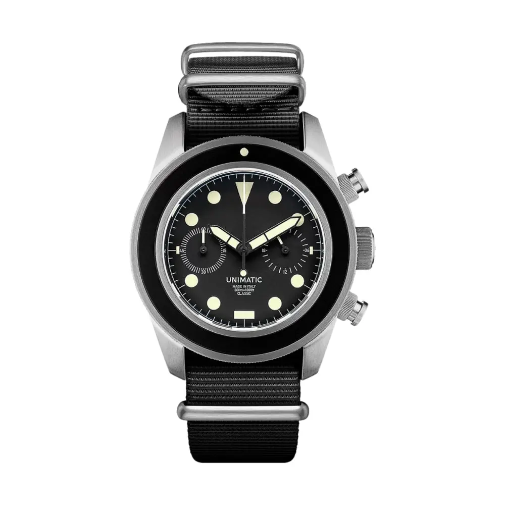 Uc3 Modello Tre U3 Classic Quartz 41.5Mm - Black On Fabric Strap 1