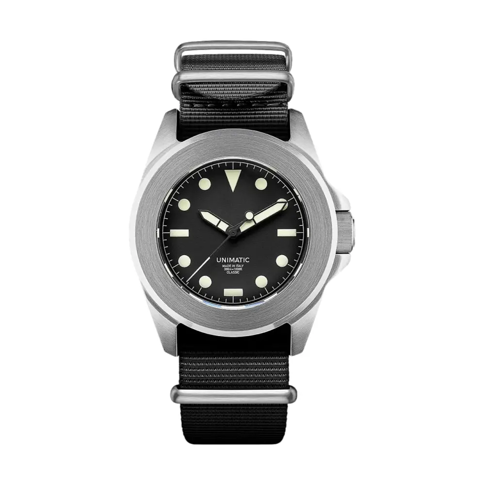 Uc4 Modello Quattro U4 Classic 40Mm - Black On Fabric Strap 1
