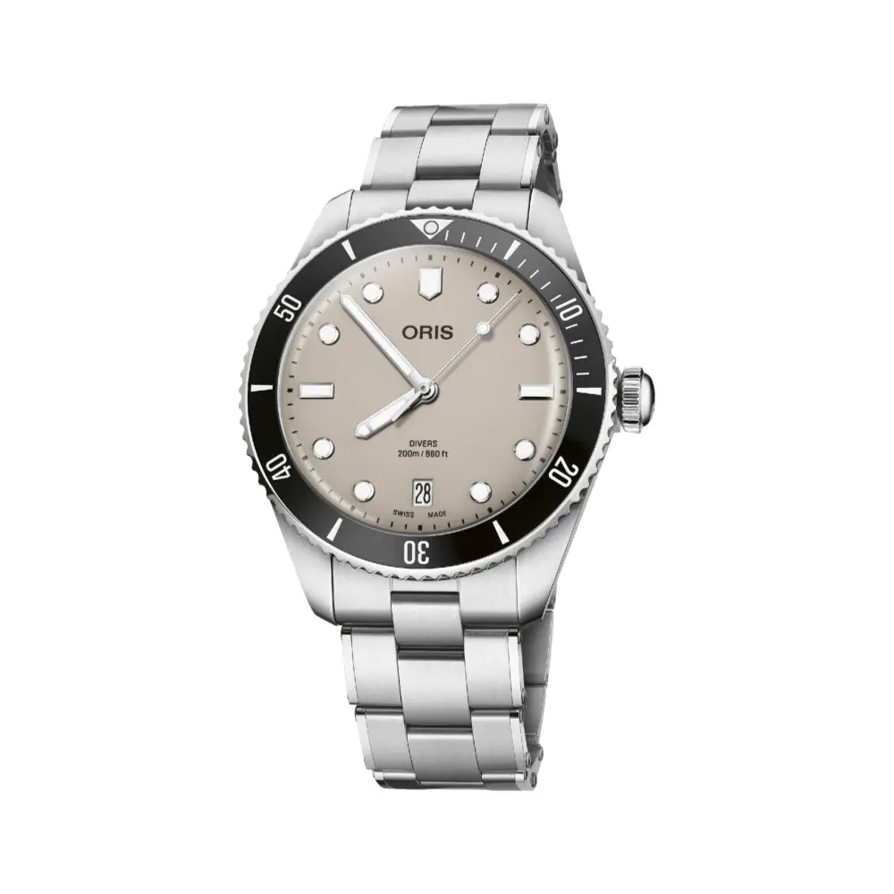 Divers Date 39Mm - Beige On Bracelet 1