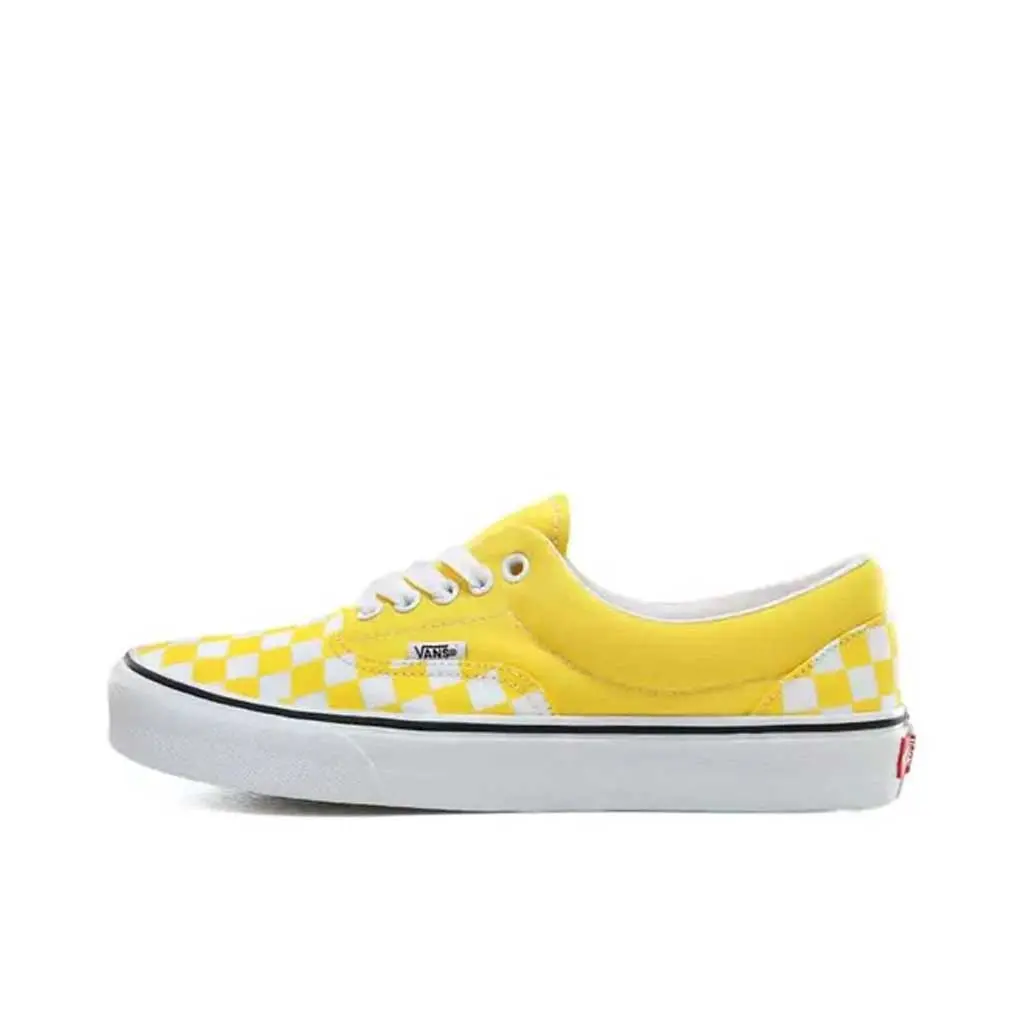 Vans Era Checkerboard - Vibrant Yellow/White 1