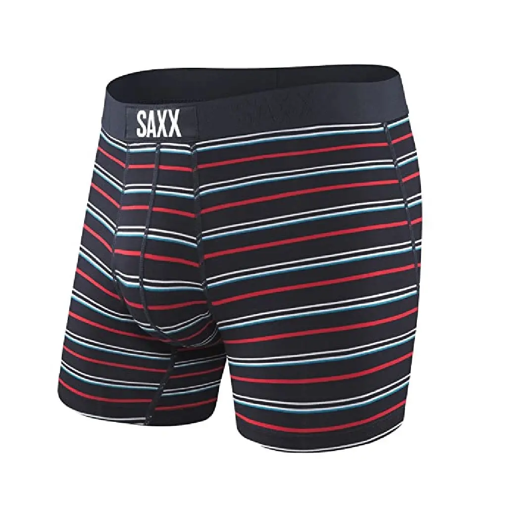 Saxx Vibe Boxer Brief - Dark Ink Coastal Stripe 1