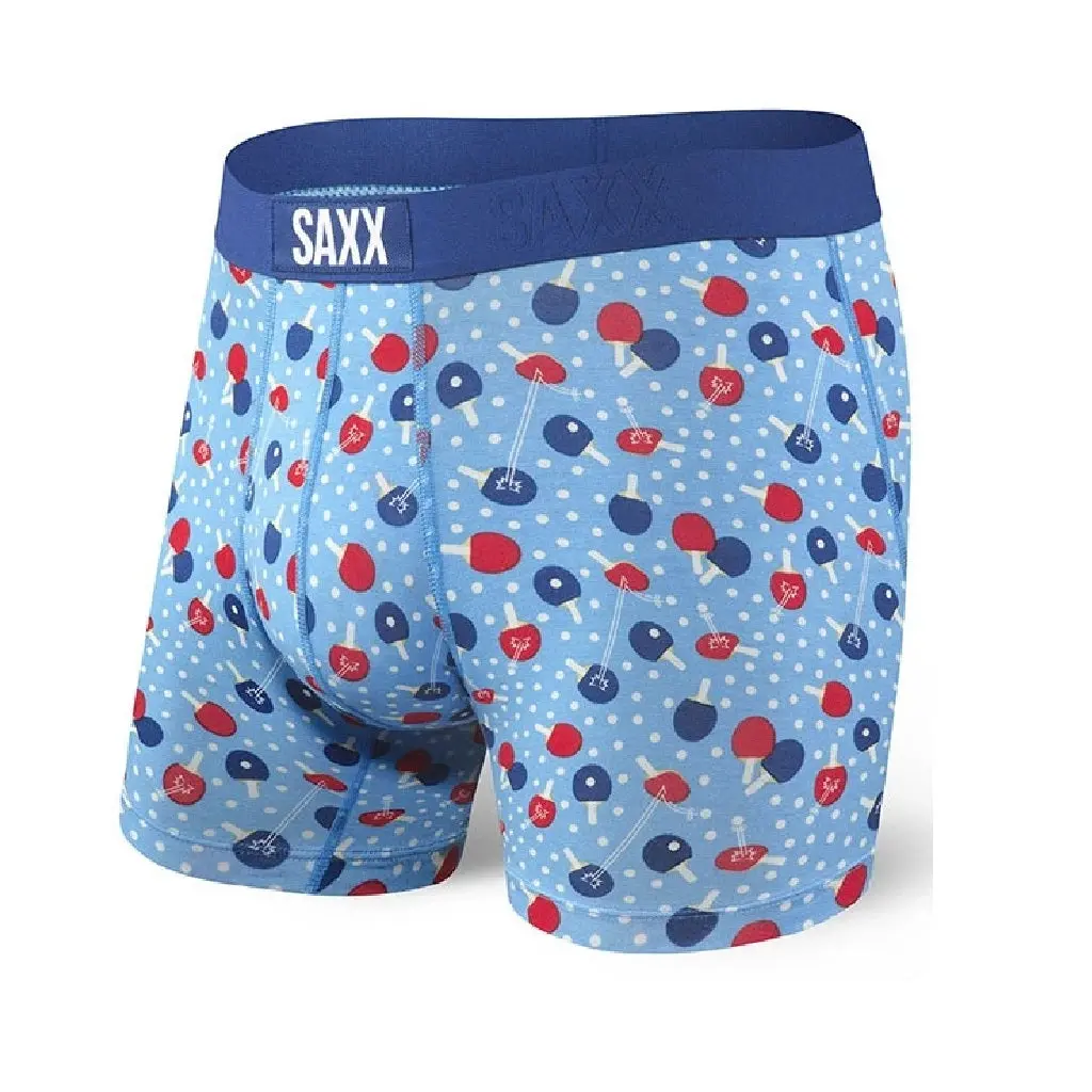 Saxx Vibe Boxer Brief - Blue Ping Pong 1
