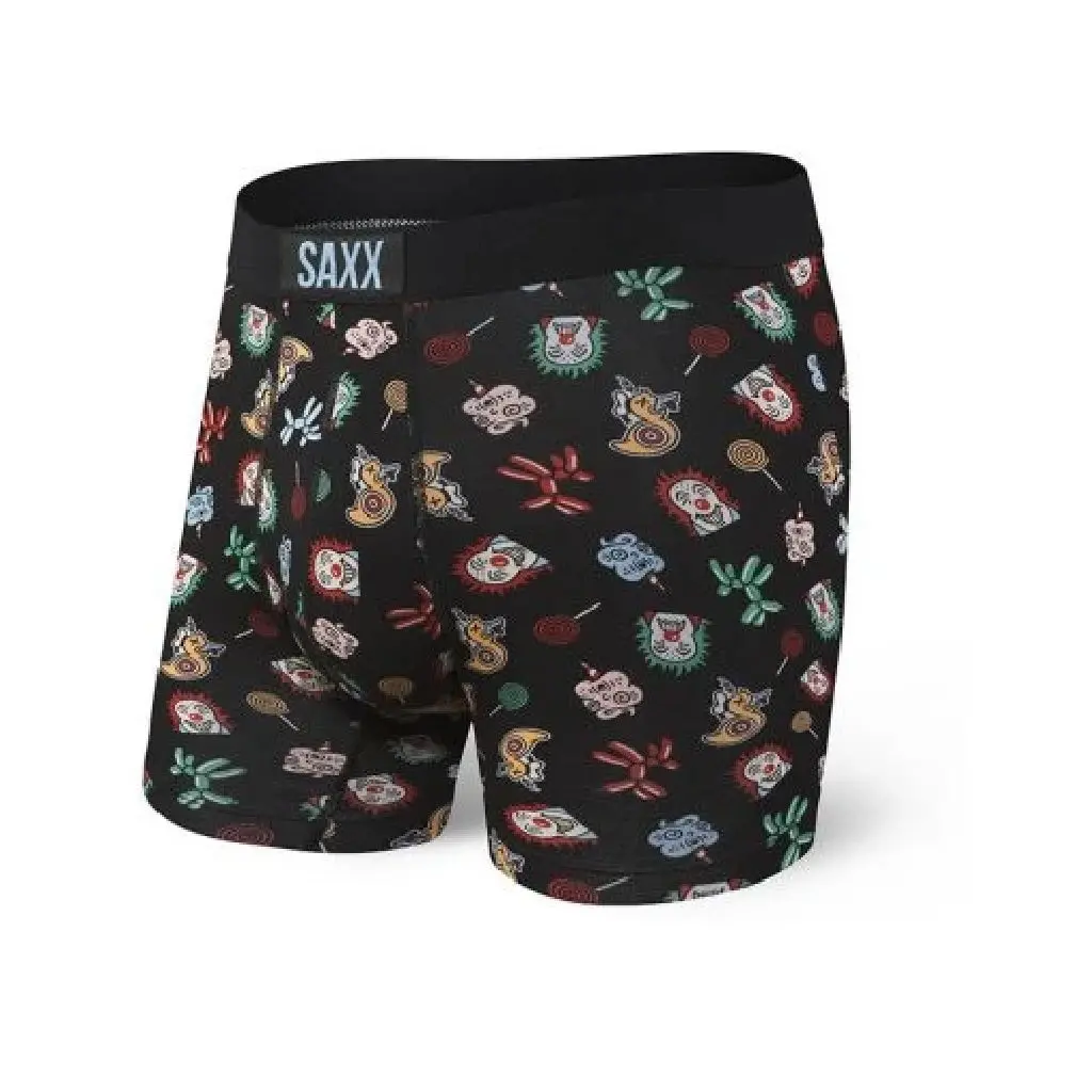Saxx Vibe Boxer Brief - Black Wonder World 1