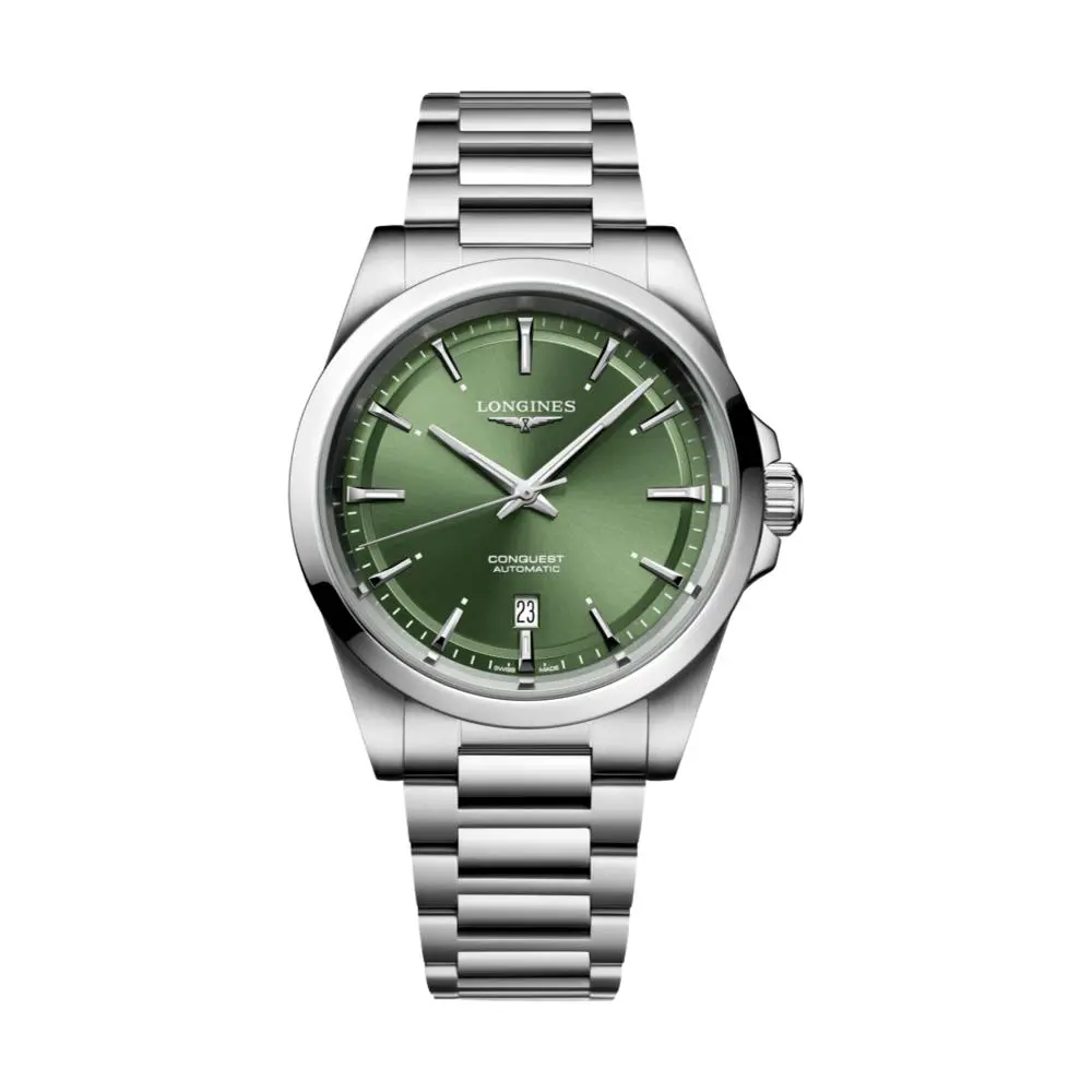 Conquest 41Mm - Sunray Green On Bracelet 1