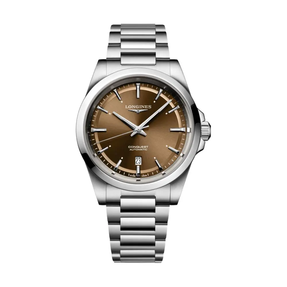 Conquest 41Mm - Sunray Brown On Bracelet 1