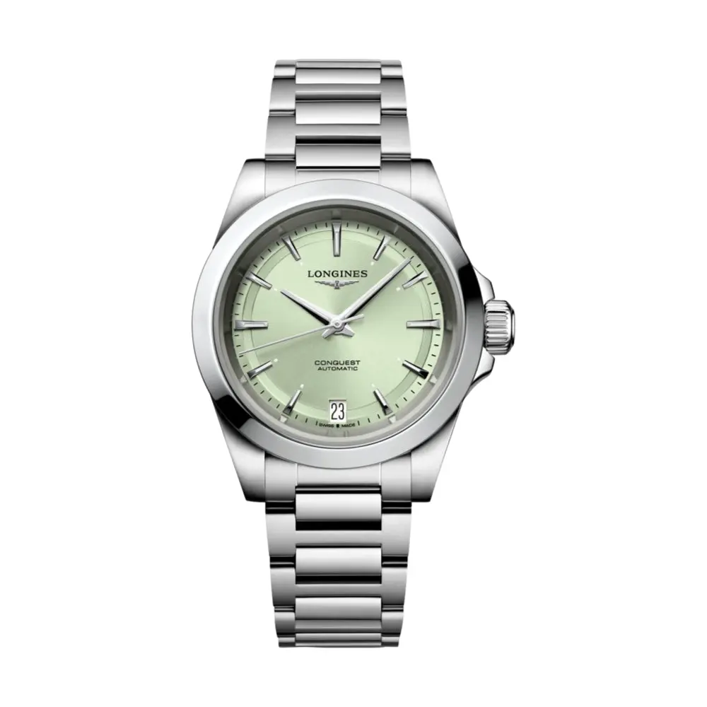 Conquest 34Mm - Sunray Green On Bracelet 1