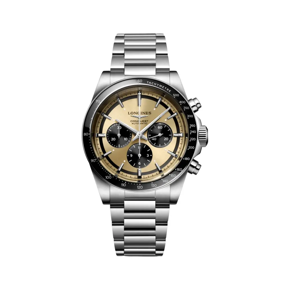 Conquest Automatic Chronograph 42Mm - Brown On Bracelet 1