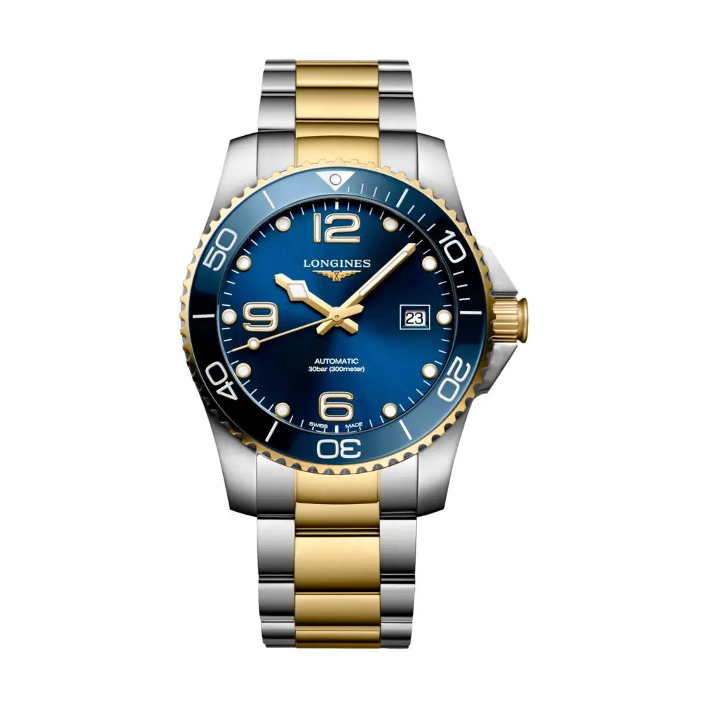 Hydroconquest Two-Tone 41Mm - Blue On Bracelet 1